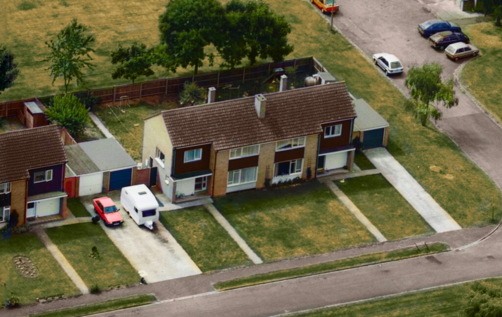 Restoring a Family Home from Above: Bringing an Aerial Photograph Back to Life